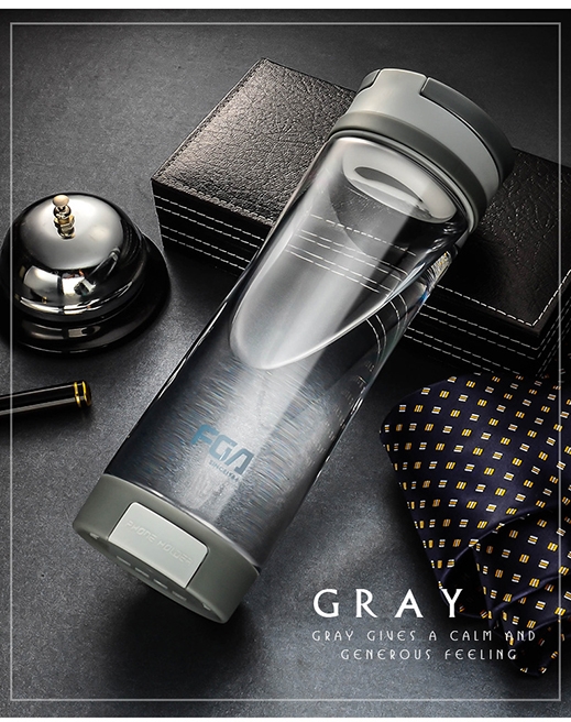 Newest Big capacity sport Mobile phone bracket Water bottle with record the number of drinking cups