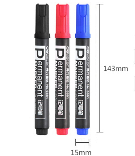 10PCS Waterproof Dry quickly Drawing Pen Art Markers Fine Liner Oil Ink School Marker Pen
