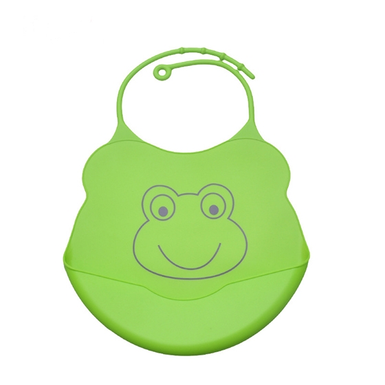 2 PCS  Baby Silicone Waterproof Easily Wipes Clean Feeding Bibs  Saliva Unisex Kids Aprons