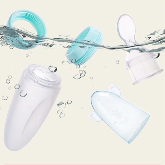 Cartoon Silicone baby medicine vegetable juice Fruit puree Rice paste Complementary food feeder