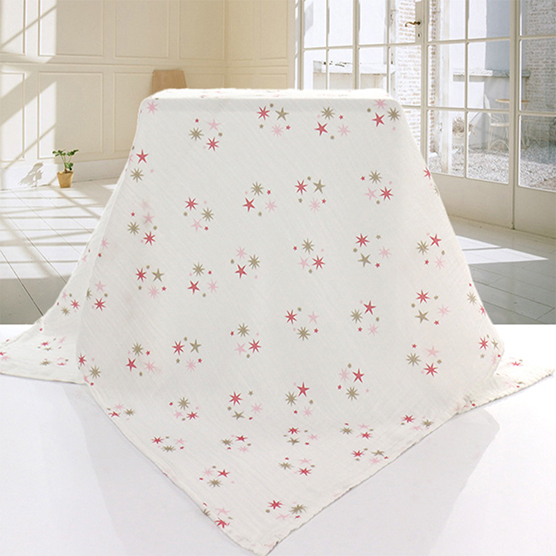 Double-sided Double layers muslin Gauze 100% cotton Newborn baby Child bath towel blanket quilt