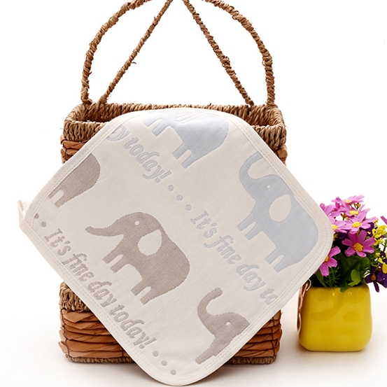 4PCS 6 Layers Double-sided 100% cotton Gauze Newborn baby Child face bath wash towel handkerchief