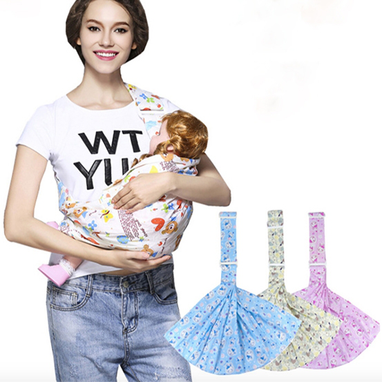 Comfortable and soft cotton traditional Baby Carrier Infant Kids Shoulders Carry Kangaroo Sling Wrap