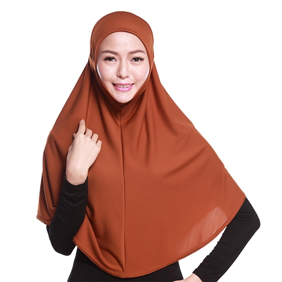 80cm long Crystal linen cloth full cover Stretch Elastic Adjustable Fashion Islamic Hijab