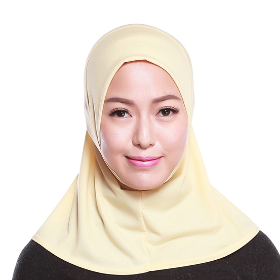 Mini Scarf Crystal linen full cover Stretch Elastic Adjustable Fashion Islamic Muslim Hijab