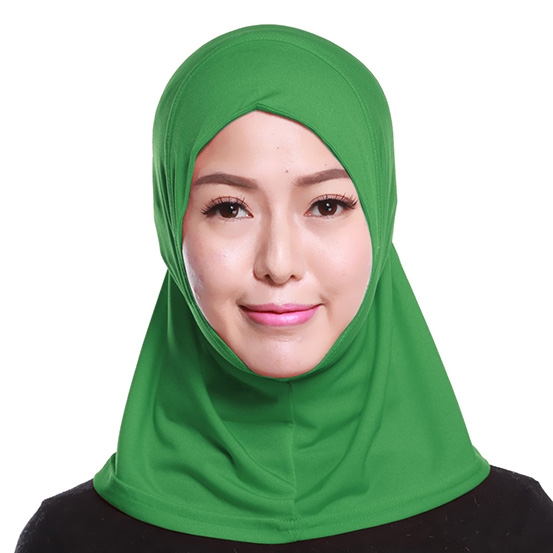 Mini Scarf Crystal linen full cover Stretch Elastic Adjustable Fashion Islamic Muslim Hijab