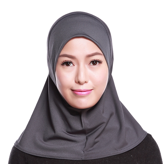 Mini Scarf Crystal linen full cover Stretch Elastic Adjustable Fashion Islamic Muslim Hijab