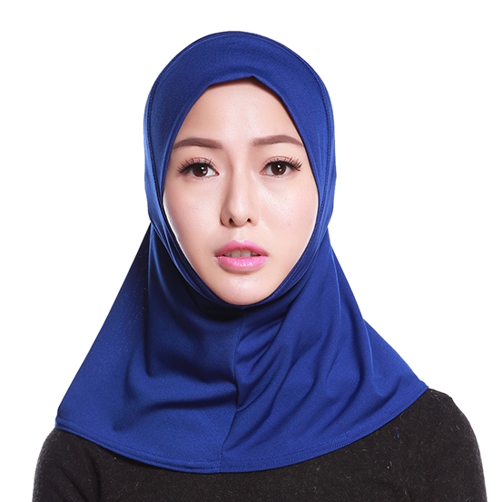Mini Scarf Crystal linen full cover Stretch Elastic Adjustable Fashion Islamic Muslim Hijab