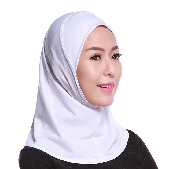 Mini Scarf Crystal linen full cover Stretch Elastic Adjustable Fashion Islamic Muslim Hijab