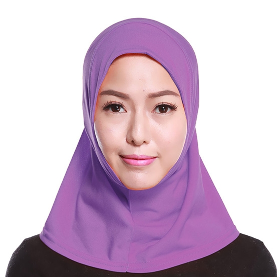 Mini Scarf Crystal linen full cover Stretch Elastic Adjustable Fashion Islamic Muslim Hijab