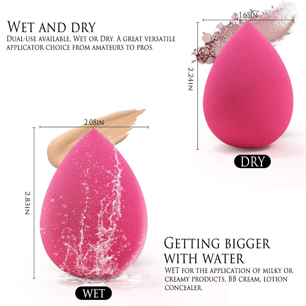Drop shape Q bomb Non latex Makeup puff Sponge Egg tools Cosmetic blender