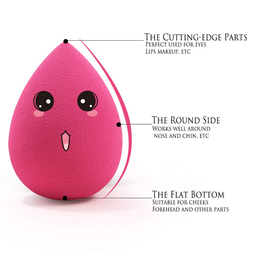 Drop shape Q bomb Non latex Makeup puff Sponge Egg tools Cosmetic blender
