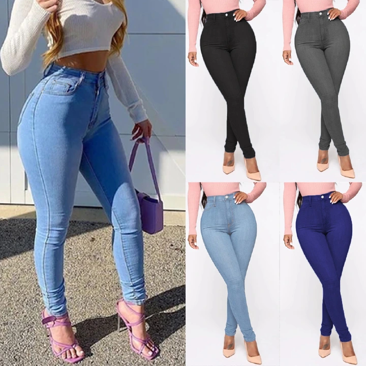 Euramerican style trousers women feel high waist hot sale