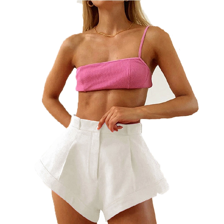 Western style new wide-leg trousers girl street flying edge sexy high-waisted hot trousers