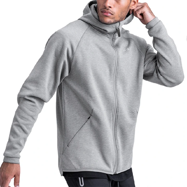 2022  winter men's  sweater European and  American  tide  brand  loose  large size solid  color  printed  cardigan  hooded sweater zipper jacket Men's Clothes Hoodies