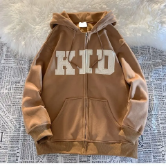 Coat Men's Women's American Style Retro Letter Hooded Sweater y2k Hoodie sweatshirts clothes