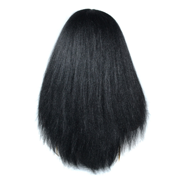 Black people micro-curved long curly hair fluffy YAKI curly wig