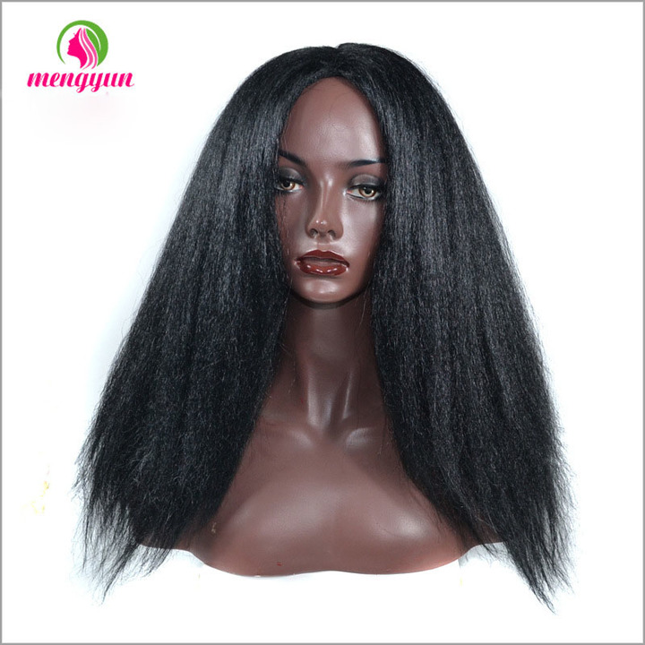 Black people micro-curved long curly hair fluffy YAKI curly wig