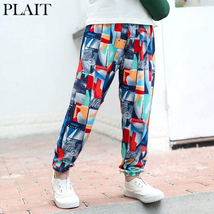 Summer new Korean version of children&apos;s pants boys beach harem pants girls mosquito pants