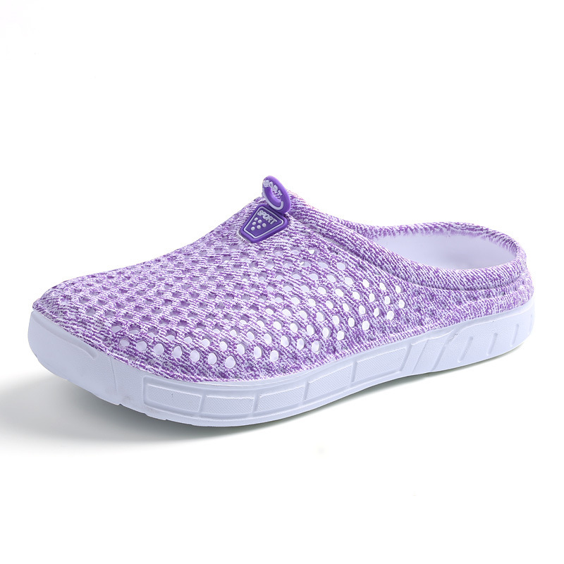 SLS home comfort summer large size women's beach shoes hole shoes non-slip breathable slippers