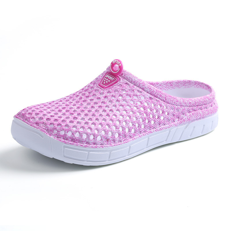 SLS home comfort summer large size women's beach shoes hole shoes non-slip breathable slippers