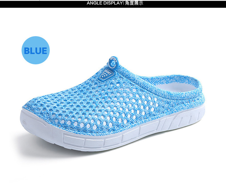 SLS home comfort summer large size women's beach shoes hole shoes non-slip breathable slippers