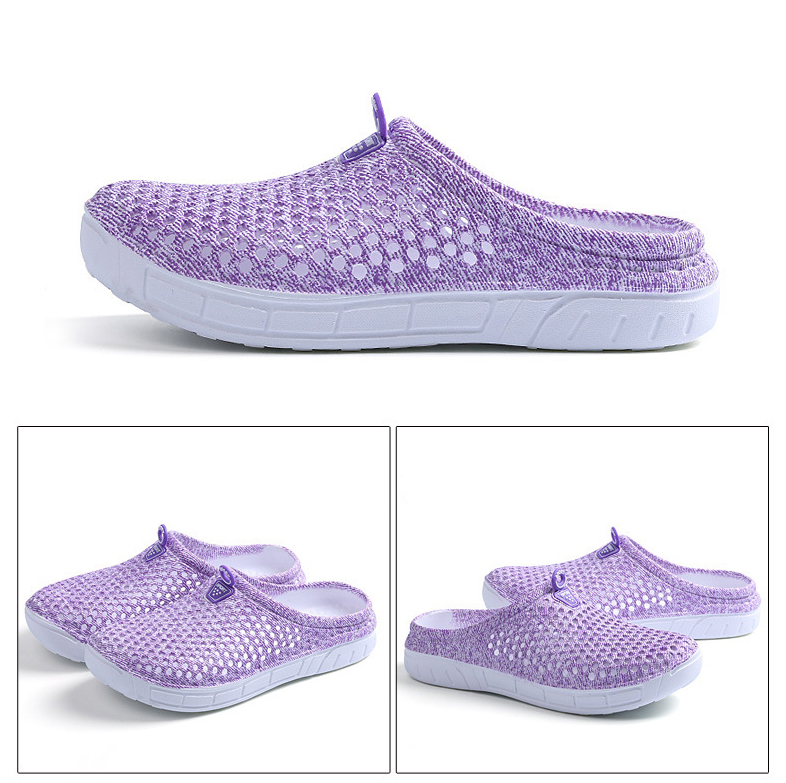 SLS home comfort summer large size women's beach shoes hole shoes non-slip breathable slippers