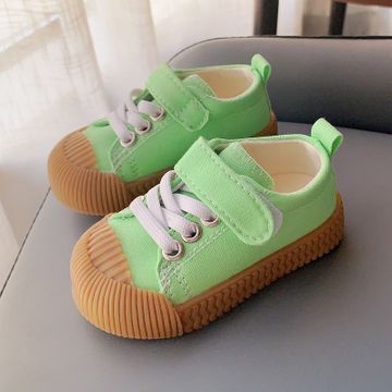 Baby toddler shoes toddler solid color single shoe Korean version of ...