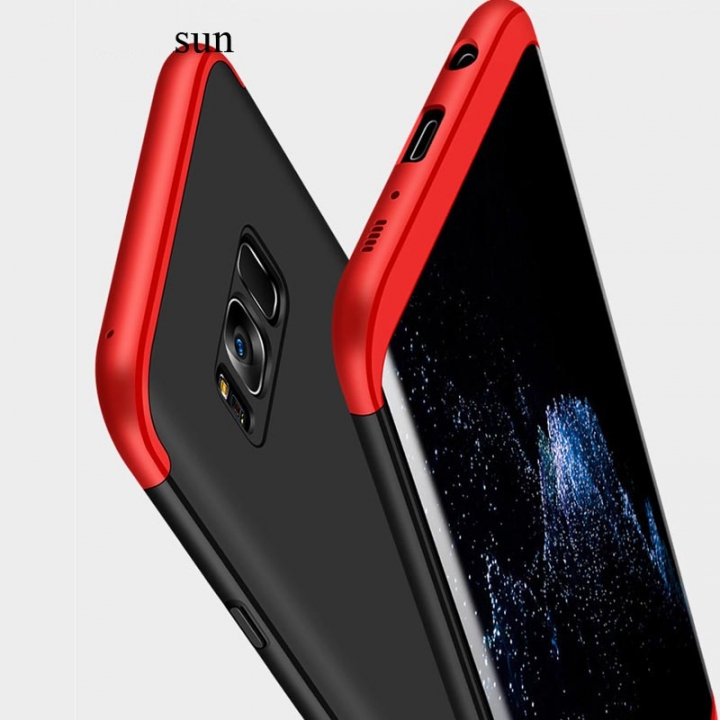 5XIAOHUO Samsung s8/s8plus/note8 360 Degree Full Protection Case Hard PC 3 in 1 Coque Back Cover