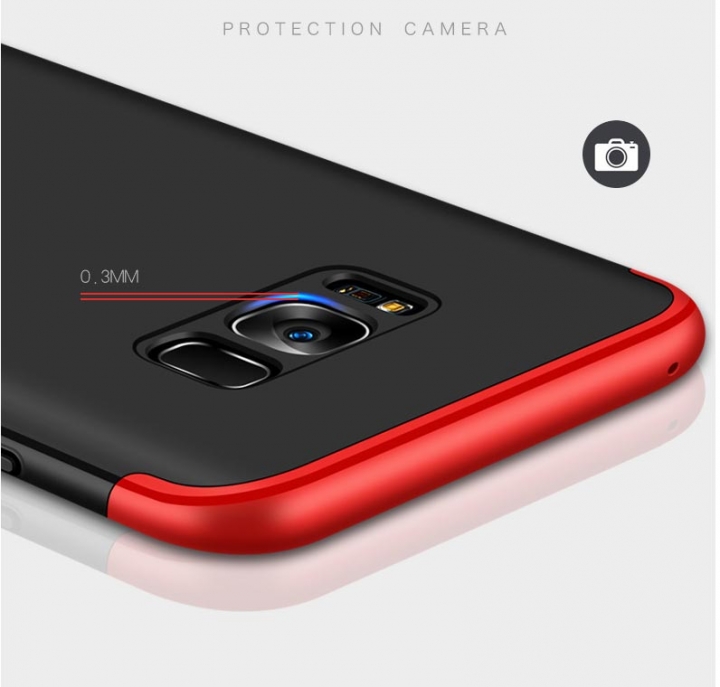5XIAOHUO Samsung s8/s8plus/note8 360 Degree Full Protection Case Hard PC 3 in 1 Coque Back Cover
