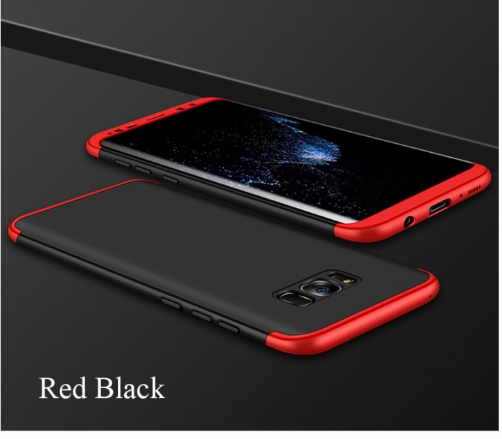 5XIAOHUO Samsung s8/s8plus/note8 360 Degree Full Protection Case Hard PC 3 in 1 Coque Back Cover