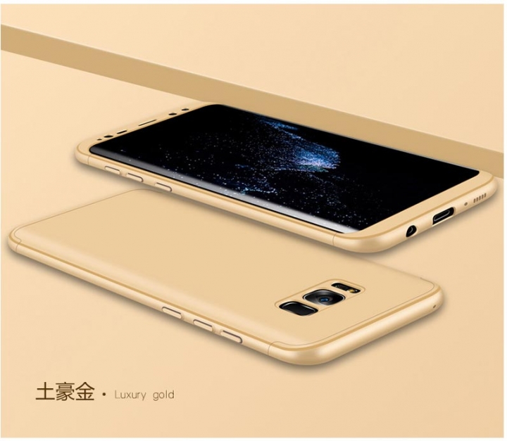5XIAOHUO Samsung s8/s8plus/note8 360 Degree Full Protection Case Hard PC 3 in 1 Coque Back Cover