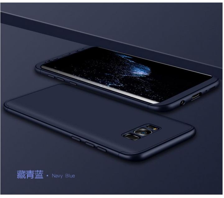 5XIAOHUO Samsung s8/s8plus/note8 360 Degree Full Protection Case Hard PC 3 in 1 Coque Back Cover