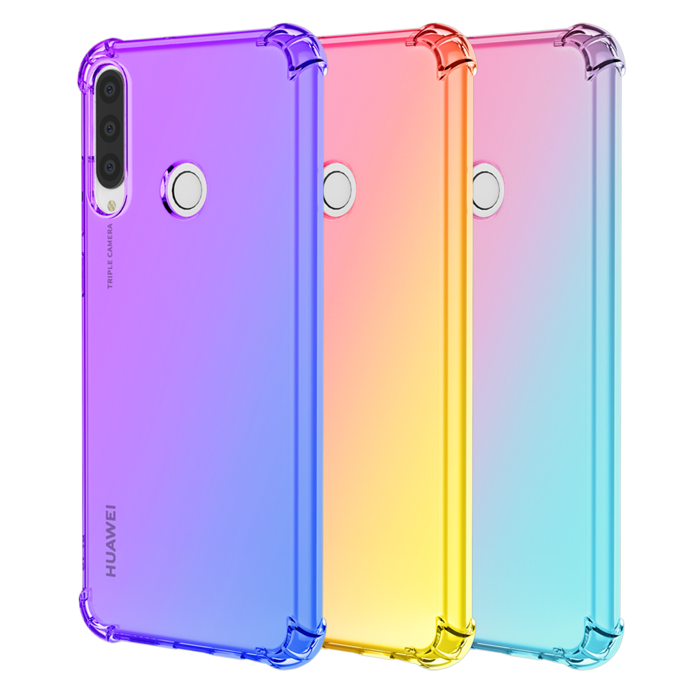 For Huawei Y6P Y6S Y6 Prime 2019 case Gradient Four corners Anti-fall TPU Phone case
