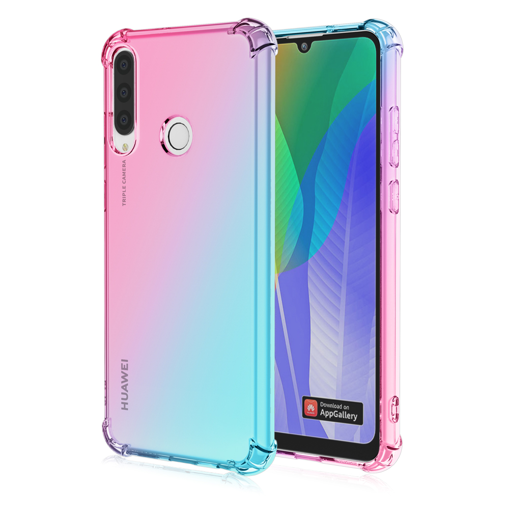 For Huawei Y6P Y6S Y6 Prime 2019 case Gradient Four corners Anti-fall TPU Phone case