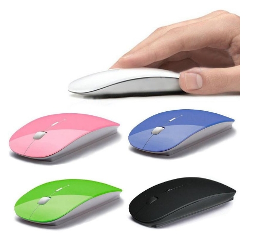 USB wireless Optical mouse and mice 2.4G receiver, super slim mouse Cordless Scroll Computer mouse