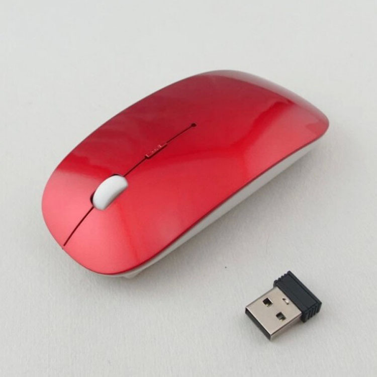 USB wireless Optical mouse and mice 2.4G receiver, super slim mouse Cordless Scroll Computer mouse
