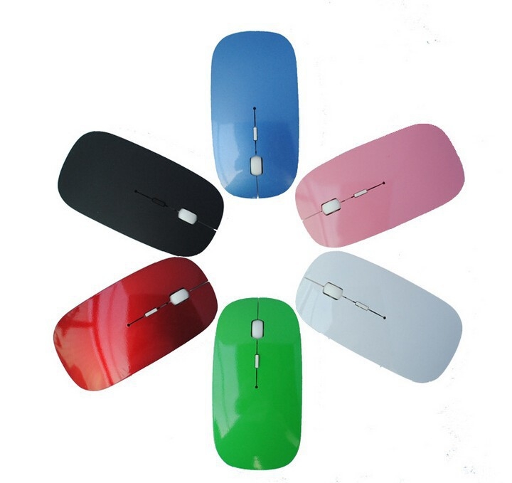 USB wireless Optical mouse and mice 2.4G receiver, super slim mouse Cordless Scroll Computer mouse