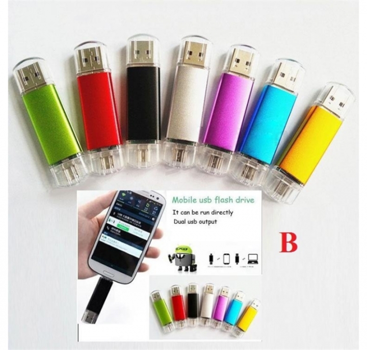 2 In 1 OTG 32GB USB Flash Disk USB4.0 Flash Drive For Android  Phone And Computer multicolor android