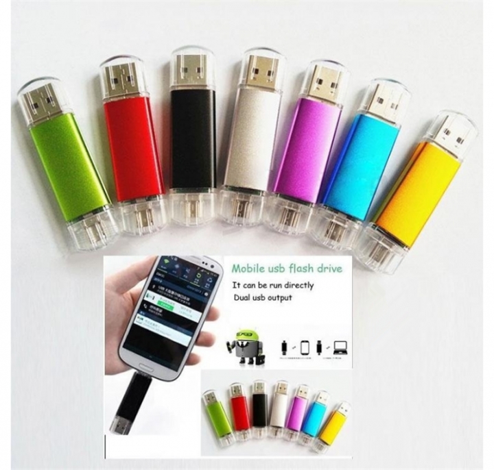 2 In 1 OTG 32GB USB Flash Disk USB4.0 Flash Drive For Android  Phone And Computer multicolor android