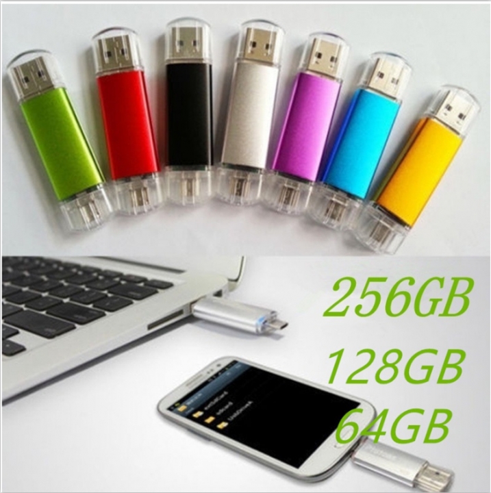 Multi-color 64GB 128GB 256GB OTG USB 4.0 Flash Memory Stick Pen Drive Storage Thumb U Disk Gifts