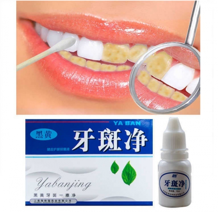 Teeth Whitening Quick Effect to Yellow Dental Plaque Dental Tattoo Black Stained Toothpaste Liquid