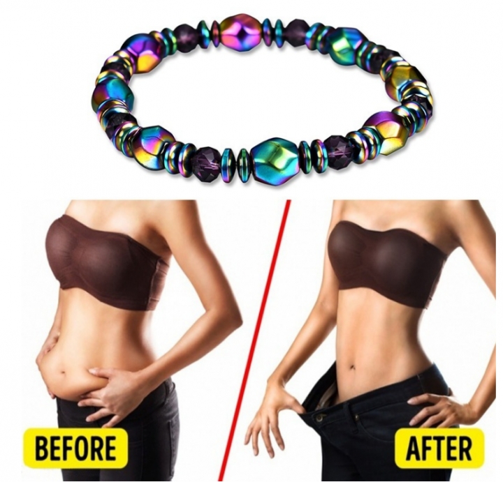 Colorful Beaded Hematite Magnetic Healthcare Weight Loss Slim Bracelets Therapy Wrist Accessories