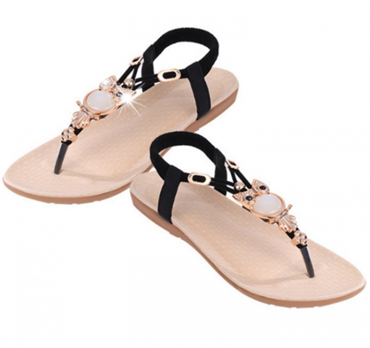 New Womens Flat Sandal T-strap Thong Flip Flops Shoe Summer Sandals Comfortable Non-Slip shoes