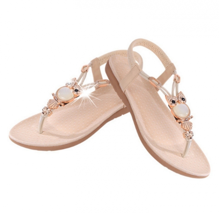 New Womens Flat Sandal T-strap Thong Flip Flops Shoe Summer Sandals Comfortable Non-Slip shoes