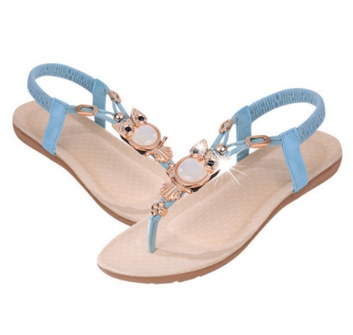New Womens Flat Sandal T-strap Thong Flip Flops Shoe Summer Sandals Comfortable Non-Slip shoes