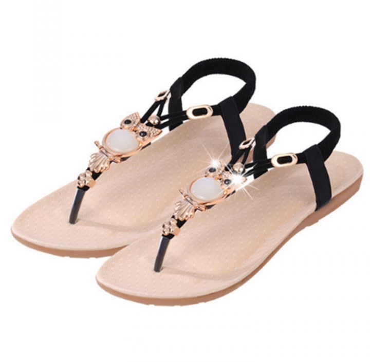 New Womens Flat Sandal T-strap Thong Flip Flops Shoe Summer Sandals Comfortable Non-Slip shoes