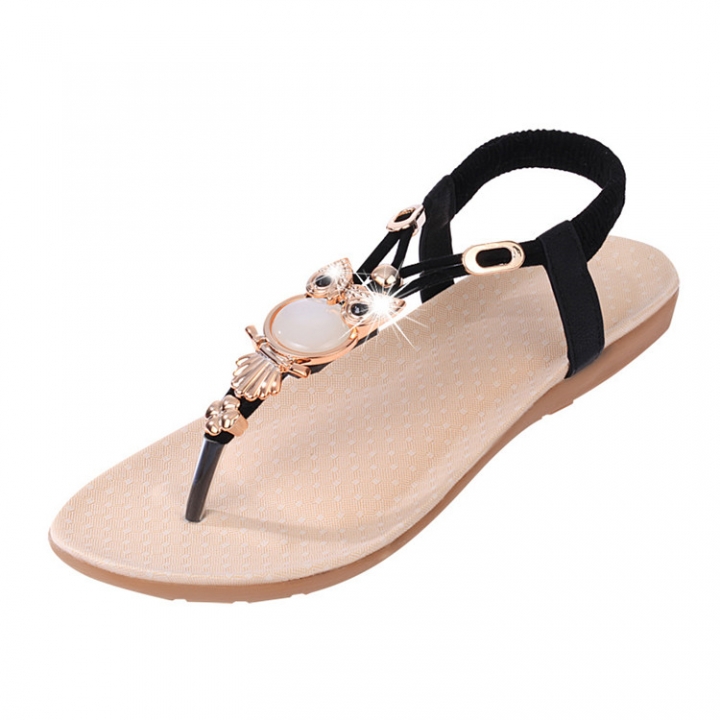 New Womens Flat Sandal T-strap Thong Flip Flops Shoe Summer Sandals Comfortable Non-Slip shoes