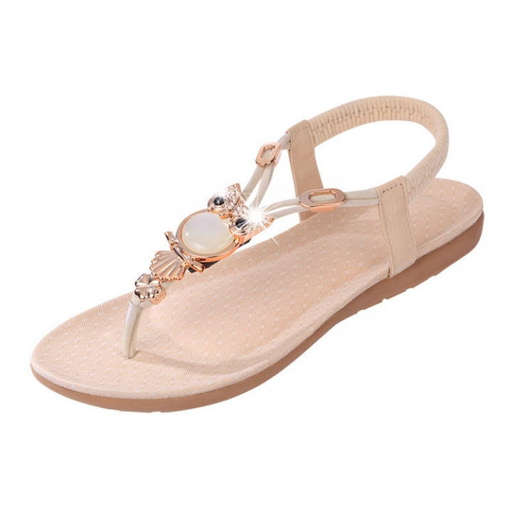 New Womens Flat Sandal T-strap Thong Flip Flops Shoe Summer Sandals Comfortable Non-Slip shoes