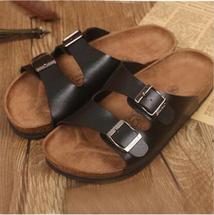 Unisex Summer New Style Fashion Casual Cork Slippers Beach Outdoor Slippers Size 35-44